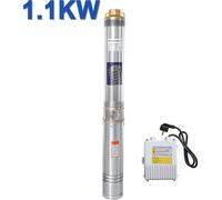 Pompe pour puits profond Wolketon Pompe pour puits compatible avec le sable Pompe submersible automatique 4 pouces