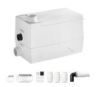 Pompe Relevage Douche 350 W 120 L/min Levage 8 m Pompe Eaux Grises avec 3 Entrées pour Salle de Douche Lavabo Sous-sol