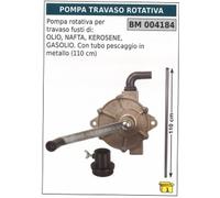 Pompe Rotative Pour Transvasement Fûts Huile Gasole Kérosène Tube Métal 110Cm
