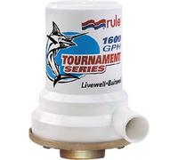 Pompe Rule Livewell 1600 en bronze, blanche, 1600 GPH, blanche, 1600 GPH
