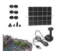 Pompe Solaire,15W Pompe à Eau Solaire pour Bassins Extérieurs | Résistante aux Intempéries Décoration Extérieure pour Balcon Bain d'Oiseaux Jardin Aquarium