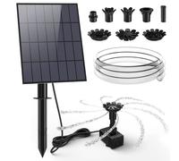 Pompe solaire 3,5W, 16 buses, kit de fontaine à assembler soi-même, couleur noire