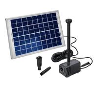 Offre d'été !! Kit pompe de bassin solaire Napoli 10W panneau solaire débit 600l/h Pompe solaire étang de jardin Kit pompe étang 101773