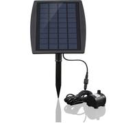 Pompe solaire fontaine sans brosse AIMOONSA 9V 2.5W - 200 l/h, jet jusqu'à 120 cm, 3 buses