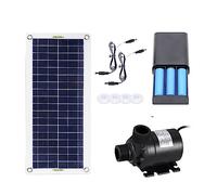 Pompe Solaire pour Bassin, 50W 800L/H Ensemble de Pompe à Eau à énergie Solaire sans Brosse Pompe de Fontaine Solaire Submersible Ultra-silencieuse décoration de Fontaine de Jardin d'étang à Poissons