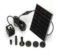 Pompe solaire pour fontaine - PZCC - 6 buses - Submersible - 1111 cm - Longueur de ligne 3 m - Débit 200L/h