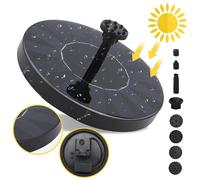 Pompe solaire Vigevee pour bassin, pompe solaire pour fontaine, débit 190 l/h, jeux d'eau de jardin, fontaine, pompe pour fontaine solaire