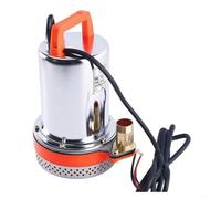 Pompe submersible 12 V pour circulation de l'eau solaire Ranch 100 l/min | Pompe compacte pour puits profonds 12 V CC avec kit de tuyau de 10 m pour irrigation de bateaux ranch orange (12 V)