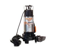 Pompe submersible 1300W eau sale à flotteur débit 18m3/h décharge 12m stator cuivre Ruris Aqua 35