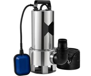 Pompe submersible 1300W - Pompe pour eaux sales 230V - Pompe submersible de jardin - Débit 20000L/h - Max. Course 11m - IPX8 CE - Idéal pour piscines, caves, étangs