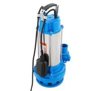 Pompe submersible 2200 W - Pompe à eau avec 26 m³ Q MAX, 2850 tr/min - Pompe à eau sale pour réservoirs extérieurs, caves, conduits d'égout, installations de purification, fontaine de fenêtre (bleu)