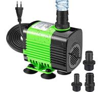 Pompe submersible 2800 l/h 50 W pour aquariums et bassins - Ultra silencieuse, avec 3 buses et protection contre la marche à sec