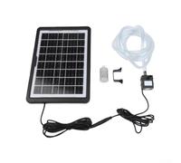 Pompe submersible à énergie solaire 9 V 6 W avec support de montage pour bassin extérieur et fontaine d'aération et jardin rocailleux Noir