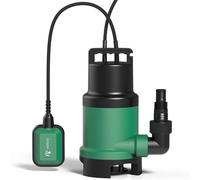 Pompe submersible avec pressostat - Débit maximal : 14 000 l/h - Puissance : 750 W - Profondeur d'immersion : jusqu'à 7 m - Hauteur de refoulement : jusqu'à 75 m - Capacité de passage des corps étrang
