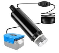 Pompe Submersible Compatible avec Batterie Bosch 18V, 30 L/min, Pompe de Jardin Silencieuse, Mini Pompe à Eau pour Récupérateur d'Eau de Pluie, Piscine, Bassin, Arrosage (Batterie Non Incluse)