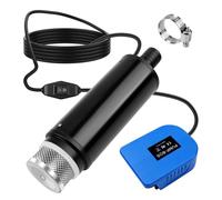 Pompe Submersible Compatible avec Batterie Bosch 18V, 30L/min Pompe a Eau | 120W 12V Pompe de Jardin Silencieuse, Débit de 635GPH, Portable, pour Piscine, Bassin et Arrosage Jardin (Sans Batterie)