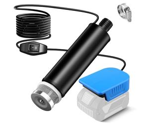 Pompe submersible compatible avec batterie Bosch GBA 18 V, 30 l/min, hauteur de refoulement 4,5 m, pompe à eau alimentée 120 W, pompe de transfert pour puits profonds pour jardin, camping, piscine