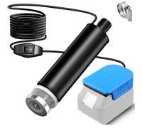 Pompe submersible compatible avec batterie Makita 18 V, 30 l/min, ascenseur 15 pieds, pompe à eau alimentée 120 W, pompe de transfert de fontaine profonde pour jardin, camping, piscine pour enfants
