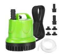 Pompe submersible de 25 W, 1200 l/h, à haut débit, protection contre la combustion à sec avec un design extrêmement silencieux pour fontaines, aquariums, étangs(Tuyau d'eau de 1 m inclus)