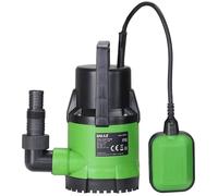 Pompe submersible de 250 W, débit de 5000 litres par heure, pour eau claire, profondeur maximale de 7 mètres, câble de 10 mètres