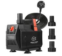 Pompe submersible de 85W, débit de 4500 L/h, avec régulation de débit, pour bassin, aquarium ou cascade