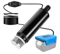 Pompe submersible, débit de 30 L/min, indice de protection IP68, compatible avec les batteries Bosch 18V