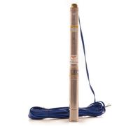 Pompe Submersible Eau Propre RURIS Aqua 690 370W - Débit 3000 L/h Refoulement 60 m 14 Étages Inox Câble 25 m Panneau Inclus