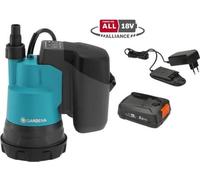Pompe submersible GARDENA pour eau claire 200/2 Li-Ion 18 V P4A, débit max. 2000 l/h, pression max.