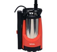 Pompe submersible pour eaux usées 750W, 11000 l/h, Inox, avec interrupteur à flotteur