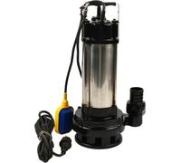 Pompe submersible - Pompe pour eaux usées/eaux sales - 36 000 l/h - Avec interrupteur à flotteur - Pour le drainage, les caves et les fosses - Multicolore