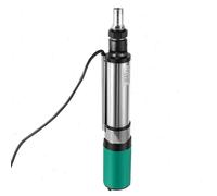 Pompe submersible - Pompe pour puits profonds 24 V - 320 W - Débit de 3 m³/h - 4 500 tr/min - Câble de 4,8 m - Acier inoxydable argenté