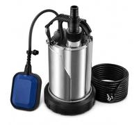 Pompe submersible pour eaux chargées 230 V 550 W 9500 L/h pour piscine, cave et étang