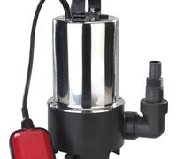 Pompe submersible pour eaux sales, 550 watts, acier inoxydable
