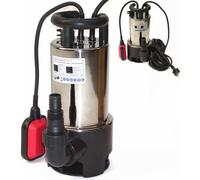 Pompe submersible pour eaux usées en acier inoxydable 44329 Pompe de jardin 1100W Pompe pour eaux usées