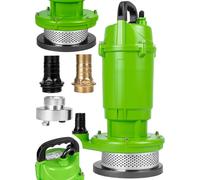 Pompe submersible pour eaux usées et eaux propres MalTec 12 000 l/h, 550 W, câble de 10 m, profondeur d'immersion jusqu'à 8 m, verte