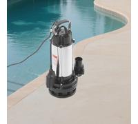 Pompe submersible pour eaux usées - Pompe vibrante - 2200 W - Acier inoxydable - Pour eaux sales/eaux usées - 230 V prise UE - CE