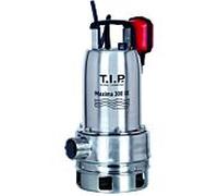 Pompe submersible pour eaux usées TIP - acier inoxydable, 18 000 l/h, hauteur de refoulement 8 m, 700 W, granulométrie 30 mm, robuste, Maxima 300 IX 30116