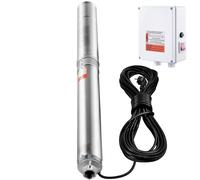 Pompe submersible pour puits profonds SucceBuy 2200 W - en acier inoxydable. Puissant débit de 9,8 m³/h et hauteur de refoulement de 144 m. Idéale pour l'approvisionnement en eau à partir de puits pro