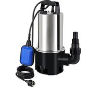 Pompe submersible PRO – 16 500 l/h – Pompe pour eaux usées – 1 100 W – Pompe électrique de jardin – Avec flotteur et protection contre la surchauffe