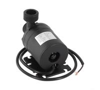 Pompe submersible sans balais CC 12 V/24 V, débit 800 l/h, hauteur de refoulement de 5 m, silencieuse pour fontaine piscine, circuit solaire, filetage 1/2" (CC 24 V)