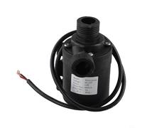 Pompe submersible sans balais DC 12 V/24 V pour fontaine piscine circuit solaire, pompe à eau silencieuse en plastique avec filetage 1/2", hauteur de refoulement max. 5 m, débit 800 l/h, câble 47 cm