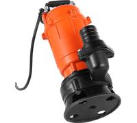 Pompe submersible SucceBuy 550W avec boîtier en fonte, débit de 18000 l/h, sortie de 5,08 cm et hauteur de refoulement maximale de 10 m. Idéale pour pomper l'eau sale dans les piscines, les jardins, l