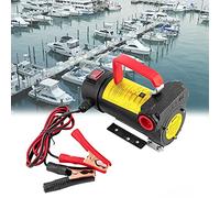 Pompe Transfert Carburant, Pompe a Vidange Huile Moteur, Pompe a Fioul/Gasoil/Diesel Electrique Autoaspirante 12V 24V, 45L/Min, Pompe Amorcage Gasoil (Size : 12V)
