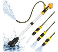 Pompe transfert d'eau sans fil type lance 3600 l/h pour Dewalt 18V 20V | 3m hauteur refoulement submersible portable 19000RPM pour piscines sous-sols récupérateurs d'eau pluie (batterie non incluse)