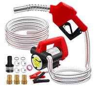 Pompe Transfert Diesel 12V 200W Pompe Gasoil Electrique Pompe à Carburant Auto-Amorçante PompeDiesel 45l/min