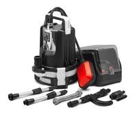 Pompe vide cave - X-PERFORMER - 20V - Sans fil - 3000 L/H - Inox - Flotteur
