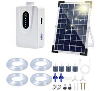 Pompes à air solaires, aérateur de bassin solaire de 6 W avec batterie de 6000 mAh, chargement USB et chargement solaire sont dispo