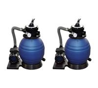 Pompes à filtre à sable 2 pcs 400 W 11000 l/h