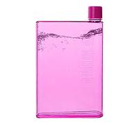 Pomurom A6/A5 Bouteille d'eau Plate 350ml/480ml, Anti-fuites, Bouteilles d'eau en Plastique réutilisable, Portables Boisson pour l'école, activités en Plein air, Gym, Cyclisme, randonnée