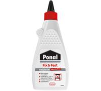 Ponal Fix & Fest Holzleim, Colle à Bois à adhérence immédiate pour l'intérieur, Colle en Gel idéale pour Les Surfaces Verticales, Colle à séchage Transparent en Bouteille de 500 g
